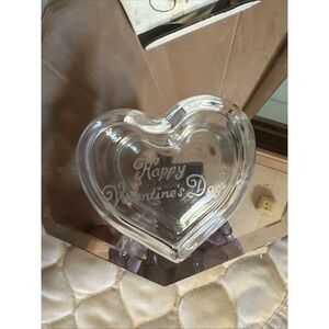 Happy Valentines Day Crystal Tiara Trinket Dish